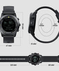 Workhorse Scuba Diving Computer Watch D3 With 100m Depth, NDL OTU CNS Alerts, Digital Compass, multi-angle size view