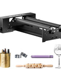 Top Tier Universal Laser Engraver Rotary Roller Attachment, Real 360 Rotation Cylinder Adapter for marking various items.