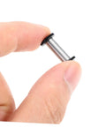 Tough As Nails Heavy Duty Stainless Steel Locking Latch Spindle Rivets For Knife Handle Assembly And Custom Knifemaking Projects held in hand.