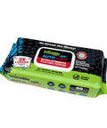 AutoSCRUB Cleaning Wipes Heavy Duty 60 Count Cleaning Cloths 15 By 10 Inches package with extra strength label