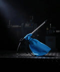 Badass Pneumatic Blower Vacuum For Shop Chores And Auto Detailing With Slick Metal Tube Lightweight Grip Sturdy Collection Bag in blue.
