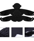 Traceless Wall Mounted Pot Lid Rack Organizer Durable PP Plastic No Drill Installation strong load black kitchen storage for all lids