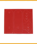 Universal Car Bumper Security Hook Clips With Quick Release Fasteners 105x33mm metal replacement parts on red background