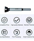 Master Crafted Tungsten Carbide Forstner Drill Bit 20Mm 25By32 Inch, detailed view showcasing material and design features.