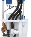 Top Shelf Oem Standard Fuel Pump Module Assembly side view showcasing durable plastic material with wiring and connectors.