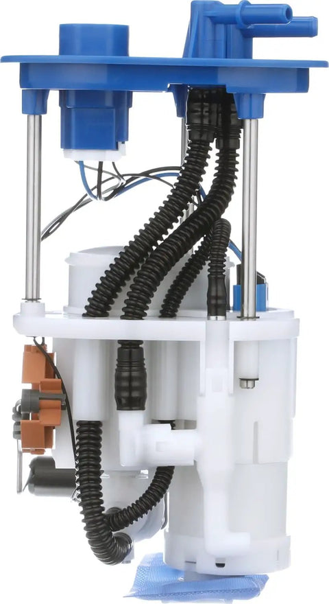 Top Shelf Oem Standard Fuel Pump Module Assembly side view showcasing durable plastic material with wiring and connectors.