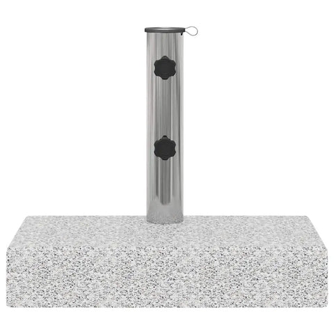 Rectangular Granite Parasol Base With Dual Adapters 55.1 Lbs Heavy Duty Patio Umbrella Stand for stability and durability