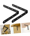 Beefy 4 Pack Heavy Duty Mending Plates Straight Brackets for Wood Furniture Repair, Tough Support for Fences, Bookcases
