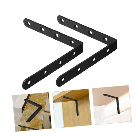 Beefy 4 Pack Heavy Duty Mending Plates Straight Brackets for Wood Furniture Repair, Tough Support for Fences, Bookcases
