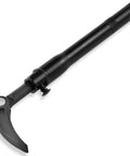 Heavy Duty Adjustable Pry Bar Extending 14 To 19 Inches With Multiple Angle Locking Design Tough As Nails Steel Build, angled view.