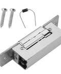 Heavy Duty Electric Door Opener Access Control Lock Adjustable Mortise Setup with screws and a toggle, designed for stainless steel doors.