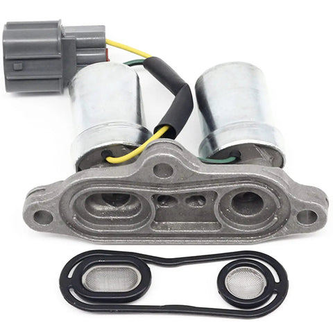 Drop In Transmission Shift Solenoid Replacement 28200-P0Z-003 Fits Honda Odyssey 1999 2001 3.5L, Acura CL 1997 1999, Accord 1995 1997 1998 2002 OE Replacement, silver metal valve body with gasket