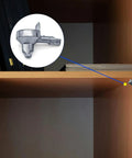 Close-up of zinc alloy shelf peg installed in cabinet, part of 100 Pack Zinc Alloy Cabinet Shelf Pegs For Easy Install No Tools Needed Replacement Pins.