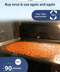 Two Pounds of Heavy Duty Silica Gel Desiccant Balls With Serious Moisture Soaking Capacity For Electronics And 3D Filament drying in an oven.