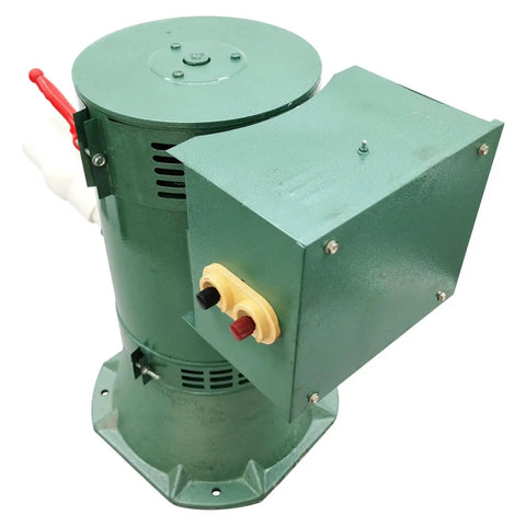 5 kW Hydroelectric Generator For Off Grid Power 220 Volt 60 Hz Single Phase Water Turbine with green casing and controls