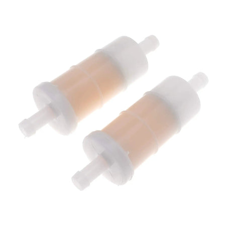 Two Inline 5/16 Inch Fuel Filter For Mercury Marine Outboards 40-400 HP With 42 Micron Element Includes Fuel Line And Clamps