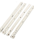 Beefy 14 Inch Drawer Track Slides Cabinet Rails Thickened Roller Pulley Kit for desks cabinets and tables, 2 pack steel glides