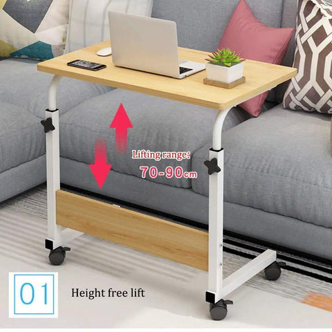 Roll Over To Chill With This Mobile Laptop Desk That Rocks Smooth Gliding Wheels And Adjustable Height with lifting range 70-90cm.