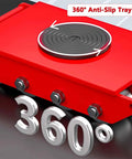 Close-up of 360° swivel anti-slip tray on Heavy Duty Machinery Mover Skates Dolly for easy movement of heavy furniture.