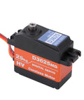 Heavy Duty Digital RC Servo With Rock Solid Metal Gears Completely Waterproof Build Delivers Badass Torque And Lightning Fast Tracking Specs For 1 10 And 1 8 RC Buggies And Trucks, side view showing coreless motor.