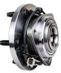 Front view of Front Wheel Hub And Bearing Assembly 5 Lug With ABS Fits 2005 2006 2007 2008 2009 2010 Jeep Grand Cherokee And Commander
