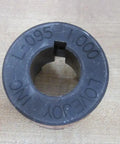 Flexible Jaw Type Coupling Hub For 1 Inch Bore 2.11 Inch Outer Diameter 2.5 Inch Length One Quarter By One Eighth Inch Keyway Sintered Iron Ready For Motor To Gear Linkup Two Hubs And One Spider Needed For A Complete Rock Solid Coupling, shown top view
