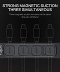 Magnetic Cable Holder Clips Dope Desk Organizer For All Wires, 2 Pack In Black And White with 3M Adhesive and Magnetic Buckles