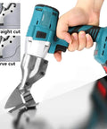 Cordless Electric Metal Shears for cutting sheet metal leather upholstery carpet and cardboard with 2x3000mAh batteries