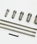 Keyway Cutting Tool Set 9 Pcs High Speed Steel Pushing Knives For Milling And Forming Machines, Pro Grade Broaching Tools shown