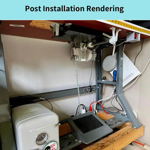 Post-installation of Energy Saving High Performance Sewing Machine Servo Motor with controller and foot switch, 110V AC 750W