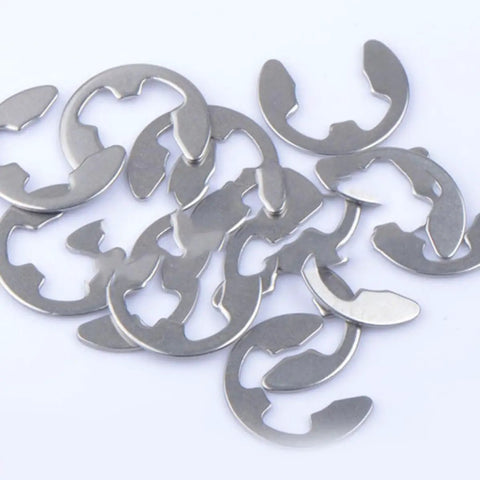 Beefy Retaining Ring Kit Snap Rings 400 Pcs Stainless Steel M1.5 to M15 E Shaped External Rings for Shafts Machinery