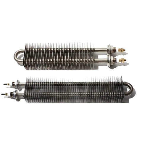 Industrial Square Fin Heater For Air Systems And Ovens Featuring A Heavy Stainless Steel Heat Plate With 1400 Watt Output delivering serious warmth