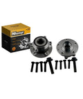 2 Pack Front Or Rear Wheel Bearing Hub Assemblies With ABS For Jetta 2005 2017 Passat 2006 2022 Tiguan 2009 2017 Beetle 2012 2019 Q3 2015 2018 Golf EOS GTI 2006 2014 5 Lug AWD with packaging and bolts