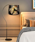 Metal Etched Drum Lamp Shade With Dope Leaf Pattern For Table And Floor Lamps Large 12 By 14 By 10 Inch Spider Fitter Harp Required