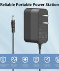 Universal 36 Volt Replacement Power Adapter For Cordless Stick Vacuum Battery with safety features and wall plug design.