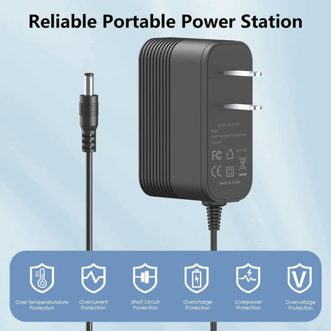 Universal 36 Volt Replacement Power Adapter For Cordless Stick Vacuum Battery with safety features and wall plug design.