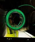 Glow In The Dark 20 Foot Fiberglass Fish Tape With Nylon Tip And Stainless Steel Connector Removable Case glowing in dark environment