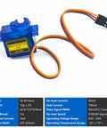 10 Pack SG90 9G Micro Servo Motors For RC Toys And Arduino Projects Perfect for Mini Helicopters, Blue motor with cable