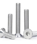 Flat Head Socket Cap Screws Set DIN7991 M1.6x3mm 304 Stainless Steel Machine Screws Allen Hex Drive Countersunk