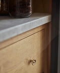 Six Pack Antique Brass Cabinet Knobs With Vintage Floral Drawer Pulls And Sunburst Design for kitchen cabinets close-up