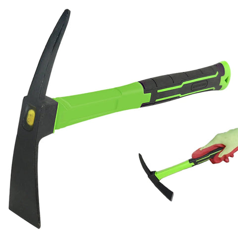 Heavy Duty 16.9 Inch Double Sided Pick Axe For Digging And Garden Work With Non Slip Handle Mattock Designed For Tough Gardening