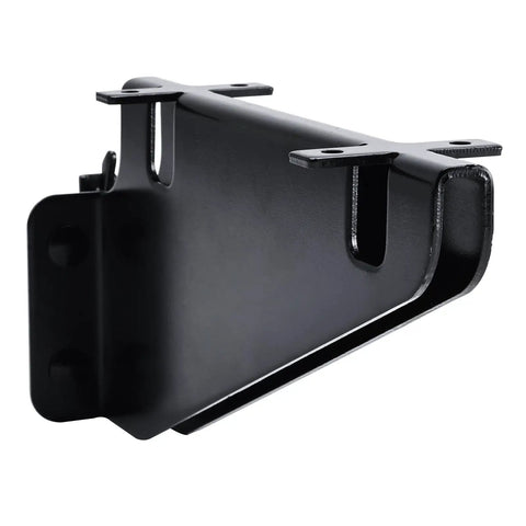 4 Pack E Track Fixed Shelf Brackets For Trailer Truck Warehouse And Garage Heavy Duty Rust Resistant Black Finish Fits E Track Or X Track Rails Adjustable Width To Match Your Rail System Durable 9.4 By 4.2 By 2.5 Inch Size shown at an angle