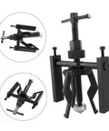Heavy-Duty 3-Jaw Inner Bearing Puller Tool Set For Removing Sleeve Bushings And Car Auto Motorcycle Parts, forged carbon steel design.