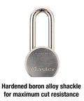 Keyed Padlock With Hardened Steel Body And Boron Alloy Shackle For Indoor Or Outdoor Use Heavy Duty Gate Shed And Storage Lock