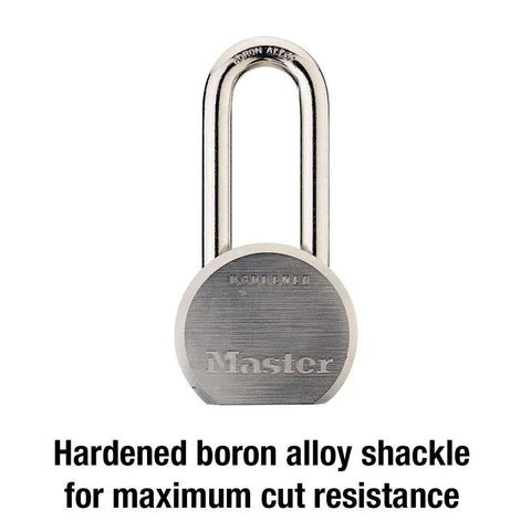 Keyed Padlock With Hardened Steel Body And Boron Alloy Shackle For Indoor Or Outdoor Use Heavy Duty Gate Shed And Storage Lock