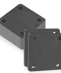 8 Pack A36 Steel Plates 3x3x3/16 Inch Hot Rolled Steel Squares With 4 Holes stacked for construction support