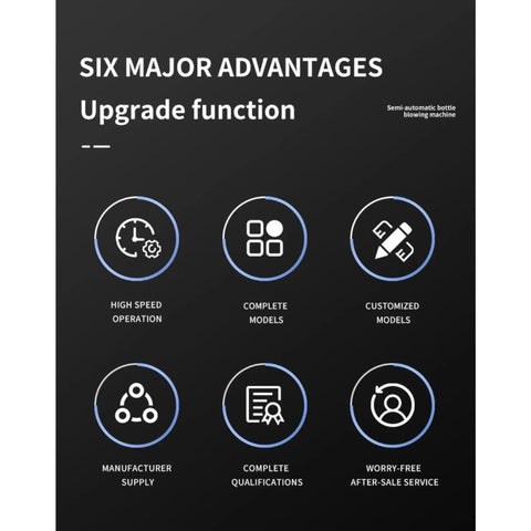 Six major advantages of Heavy Duty Pet Stretch Blow Molding Machine For Household Containers Quick Mold Change System.