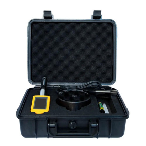 Integrated Portable Leeb Hardness Tester Pen Type With D Type Impact Device And DL Test Block, Big OLED Color Display, Expanded Data Storage And Lightning Fast Data Communication, Pro Grade HB HRC HRB HV HS HL And Sigma B Strength in hard case