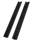 Full Extension 16 Inch Drawer Slides With Quiet Operation Heavy Duty Cabinet Rails Perfect For Dressers And Kitchen Cabinets Smooth Glide Durable Steel Hardware 2 Pack, black steel pair