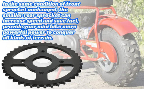 40T Beefy Mini Bike Sprocket With 40mm Bore For Coleman, mini bike and sprocket layout